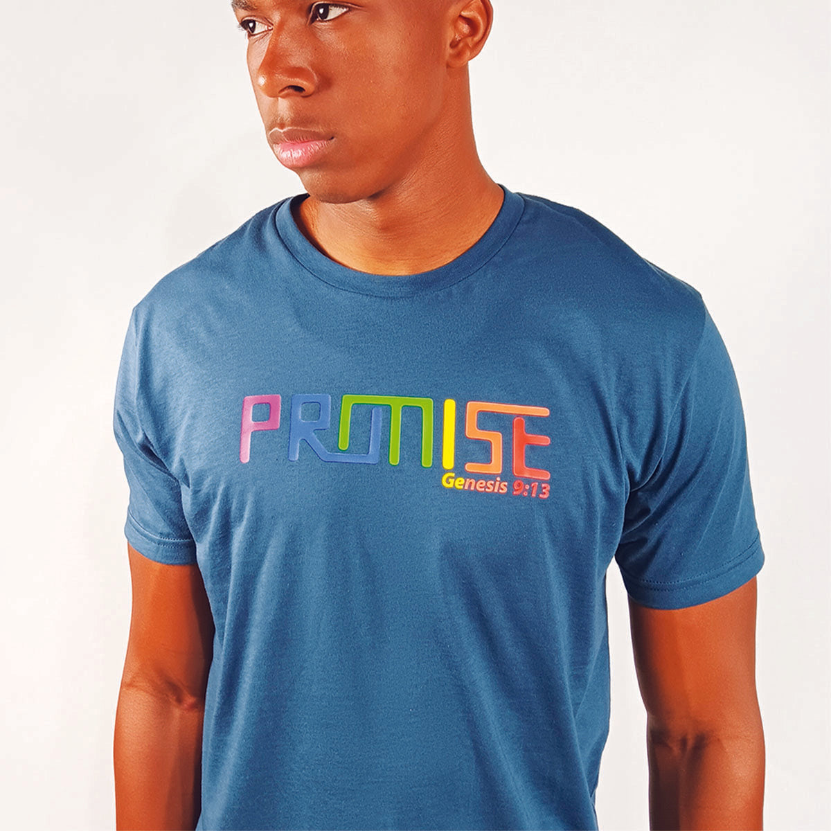 Genesis 9:13 PROMISE Adult Unisex Tee - Dark Indigo